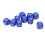 20PCS 6 Sides Number Dice Round Corner Design Plastic Dice Set Board Game Teaching Tools Blue 4
