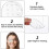 Máscara ocular transparente com 9 orifícios e cordão ajustável, compatível com cuidados pós-operatórios. 4