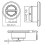 Electric Recliner Chair Remote Control with 2 Round Buttons compatible with Sofa Switch Replacement 5