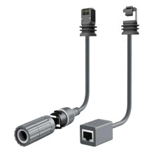 2 stuks Starlink Gen3 V3 rechthoekige satelliet-ethernetkabeladapter 1000 Mbps RJ45-converter