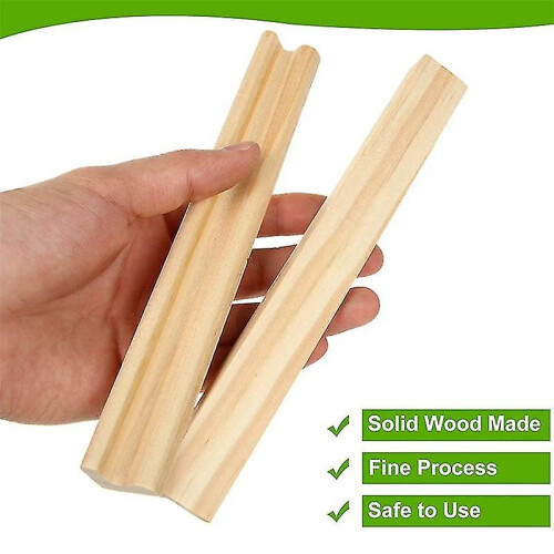 Wooden Tile Holders Replacement Rack - 20-Pack Letter Racks Trays 1