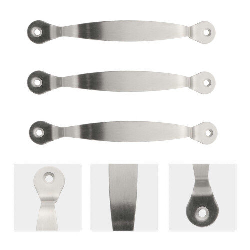 1 Set 3-teilige Edelstahl-Schneidebrettgriffe 2