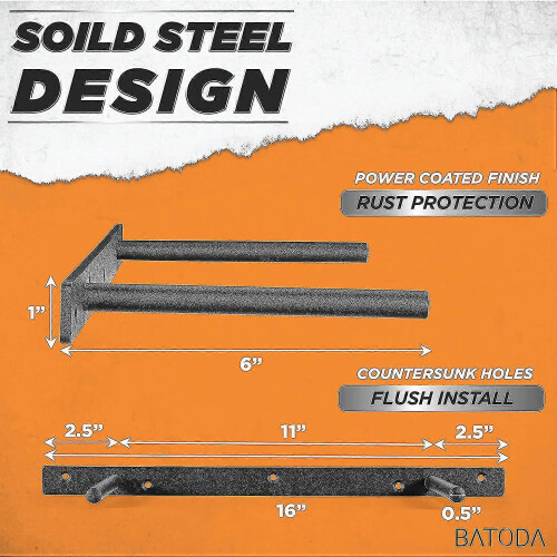 Heavy Duty Floating Shelf Bracket 2 Pcs Solid Steel Supports 2
