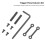 4PACK High Precision.154 Non-Rotation Anti-Walk Hammer Trigger Small Pin Hole 5