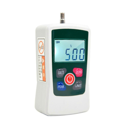 Digital Force Gauge 500N/ 50kg/ 110Lb/ 1760oz Portable Push Pull Force Meter Unit Switchable Backlit 1