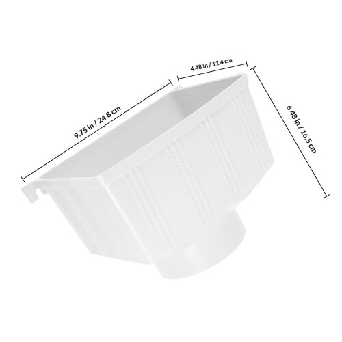 PVC Regenrinne Fallrohr Gartenzubehör Langlebig Weiß 1