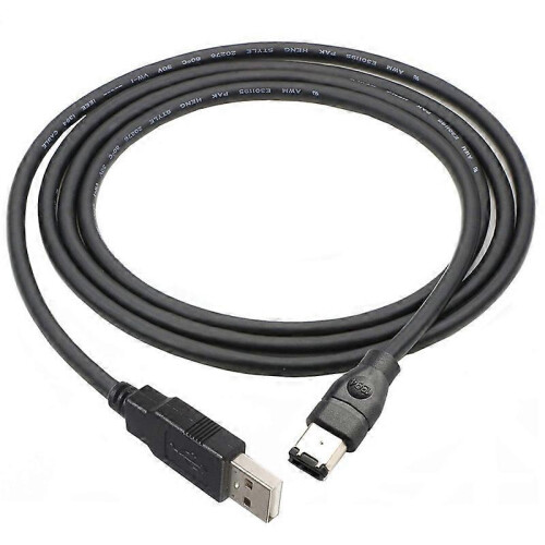 Adaptér JUNSUNMAY 1,8 m Firewire IEEE 1394 6-pinový samec na USB 2.0 samec 1