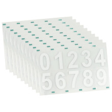 10 Sets Reflective Mailbox Numbers Stickers, Self Adhesive Address Decals for Home, Doors, Trucks