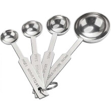 4PCS Measuring Spoons Set, Includes 1/4 Tsp, 1/2 Tsp, 1 Tsp, 1 Tbsp, Food Grade Stainless Steel Measuring Cups, Very Accuratetablespoon And Teaspoon F