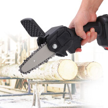 4 Inch Cordless Electric Mini Chainsaw, Rechargeable Handheld Pruning Saw for Tree Branches