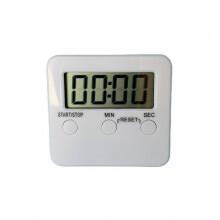 Digital Kitchen Timer for Cooking And Learning Large Digital Loud Alarm Magnetic Back Rack Cooking Timer for Baking (White)