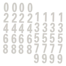 Reflective Mailbox Numbers 4 Sets Self Adhesive Address Stickers for Night Visibility Outdoor Use