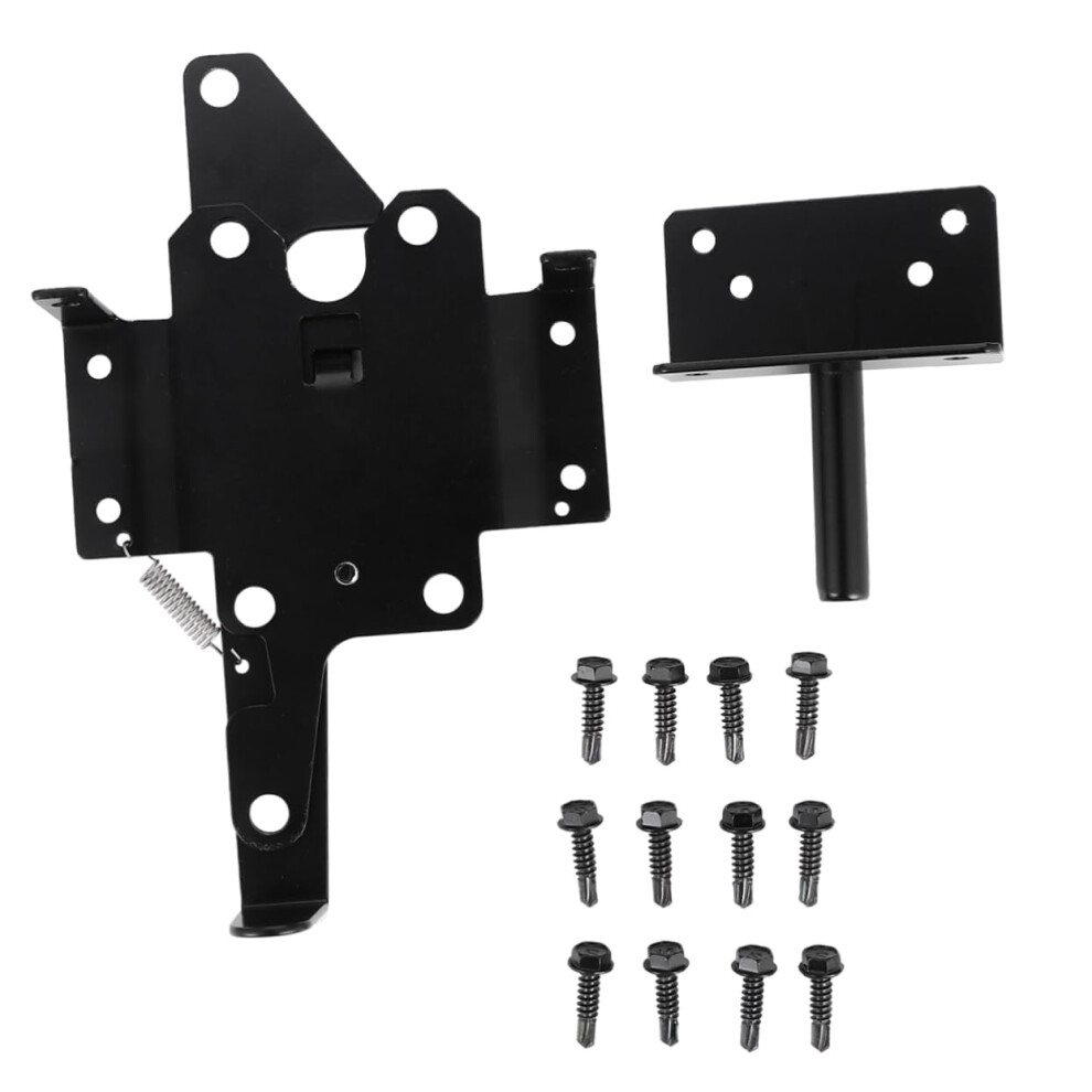 Automatic Gravity Gate Latch Iron Post Mount Door Bolt Lock With Durable Iron Construction For Secure Reinforcement 9092120284416