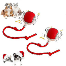 2 pcs 360 Smart Automatic Rolling Pet Ball, Rechargeable Irregular Movement for Cats & Dogs, Red