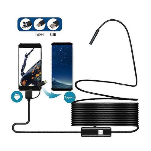 8MM 3in1 TYPE-C USB android mobile phone endoscopic instrument cord (3.5m)