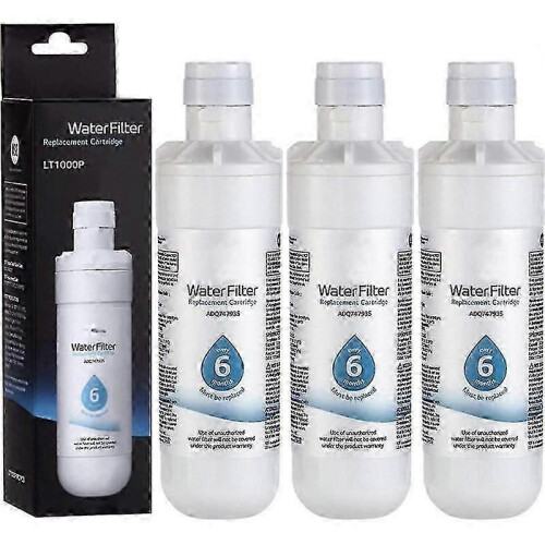 3pcs Lg Lt1000p Adq747935 Refrigerator Water Filter