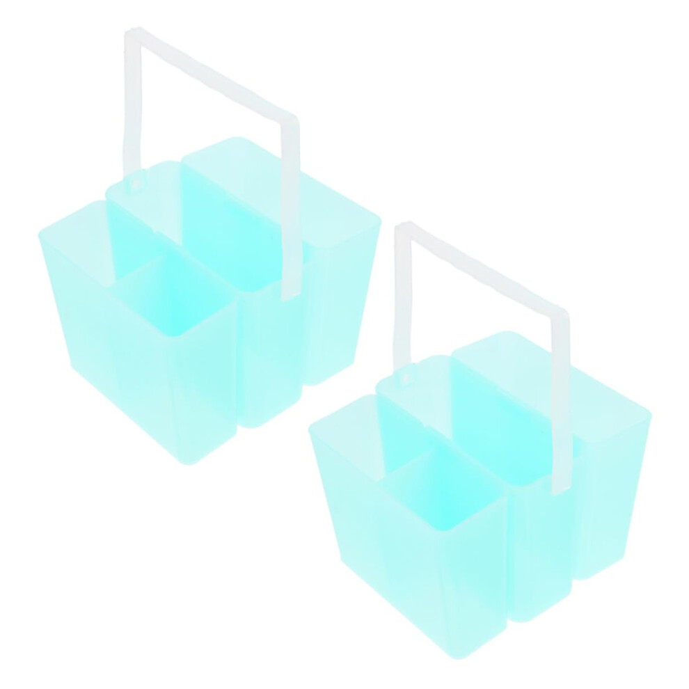 2Pcs Paint Brush Cleaner With Detachable Holder, Acrylic And Watercolor Rinse Cup Set For Artists 9330225124948