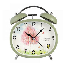 (Light Green) Alarm Clocks For Bedrooms, Square Alarm Clock , Student Home Decoration Desktop Clock(Light Green)