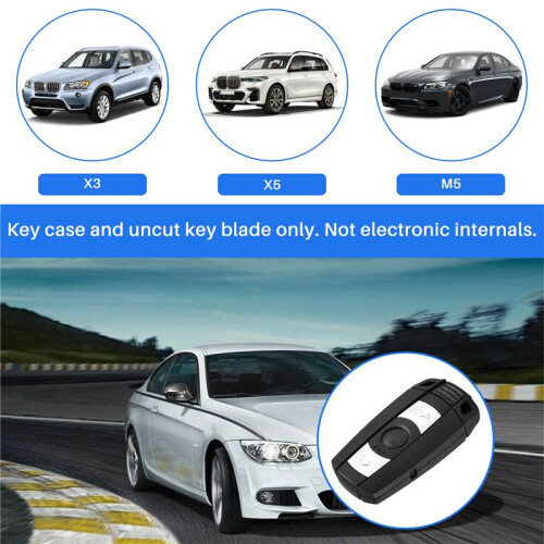 Replacement 3 Button  Remote Keyless Key Shell Fob Case for  1 3 5 6 7 E90 E93 E92 M3 M5 X3 X5 2