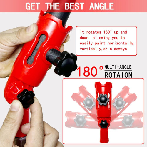 Paint Brush Extender with Adjustable Angle Control and Universal Rotating Valve for  Ceiling Painting 1