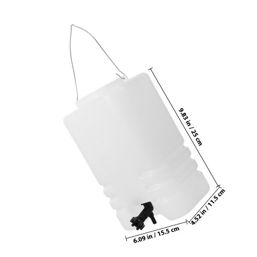 1Set Professionelle -Bügelwasserflasche Kunststoff Weiß 1