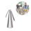 (Silver) Household Fly Trap Fly Repellent Fan Insect Killer Fly Away - PR 2