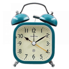 (Blue) Alarm Clocks For Bedrooms, Square Alarm Clock , Student Home Decoration Desktop Clock(Grey)