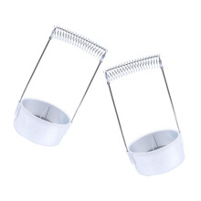 Stainless Steel Paint Brush Washer Set with DualBarrel Cleaner and Drying Rack for Artists 2pcs