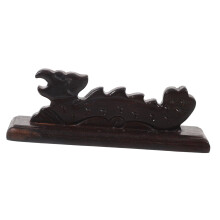 Wooden Calligraphy Brush Holder with Sandalwood Style Finish, Stable Non‑Slip Base and Brush Tip Protection