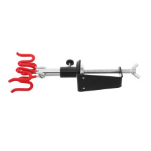 Heavy Duty Metal Dual Airbrush Holder Stand with Clamp for Desktop Organization and Quick Access