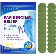 Tinnitus Relief Ear Patches, 24 Pcs Insomnia and Ear Pain Care for Soothing Ear Pain, Itchiness, and Improved Listening Health