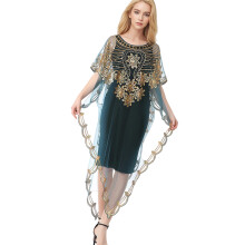 Glitzerndes Überwurfkleid für Damen-dunkelgrünes Betriebssystem