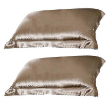 Silk Pillow Case Luxurious Ice Silk Pillow Covers Plain Color Soft Smooth Home Decor