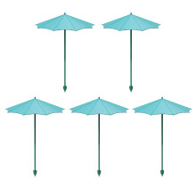 5er-Pack Garten-Schattenschutz für Sukkulenten, Blumen,-Blau