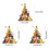 Window Panel Cats Christmas Tree Suncatchers Decors-10 8cm 2