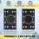 4 Pcs Soft Black Foam Sanding Pads Interface Sander Backing Pad for Festool RS400 LS130 Sander 3