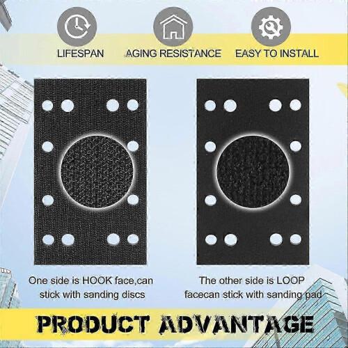4 Pcs Soft Black Foam Sanding Pads Interface Sander Backing Pad for Festool RS400 LS130 Sander 2