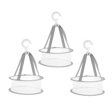 3pcs Makeup Brush Drying Rack Set with Breathable Hanging Mesh Design and Quick Air Circulation