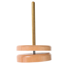 Wooden Rotating Yarn Holder with 360 Smooth Feed, Tangle Organizer for Knitting, Sewing and Crochet