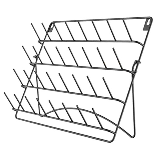 Wall Mount Thread Spool Rack with 32 Hooks, Durable Iron Organizer for Sewing and Embroidery Storage