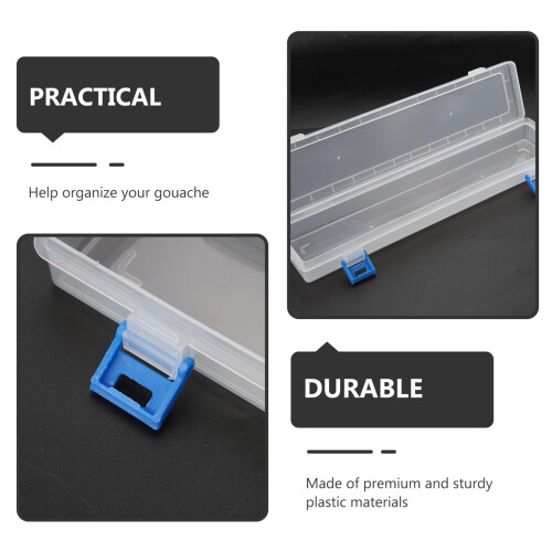 8Pcs Paint Brush Storage Box Multi Use Art Supplies Organizer for DIY Projects and Easy Access 2