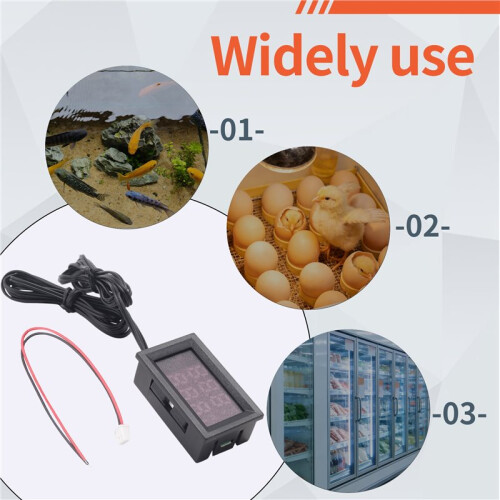 Direct Current 4-28V Digital Thermometer Double Display Detectors Snowmobile Candle Temperature Car Thermometer A 2