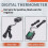 Direct Current 4-28V Digital Thermometer Double Display Detectors Snowmobile Candle Temperature Car Thermometer A 5