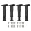 4PCS Adjustable Bed Frame Support Legs ( 8.3In-14.5In), Frame Center Slats Heavy Support Leg,for Frame/Sofa/Chair/Table 2
