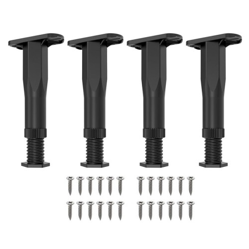 4PCS Adjustable Bed Frame Support Legs ( 8.3In-14.5In), Frame Center Slats Heavy Support Leg,for Frame/Sofa/Chair/Table 1
