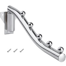 Wall Mount Clothes Hanger Metal Heavy Duty Drying Coat Hook Rotable Clothing Hanging Storage Hook Holder - DD