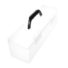 2 in 1 Portable Paint Brush Holder with Removable Palette and Secure Lock Lid for Travel Artists