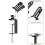 Dual Airbrush Holder with Side Rack, Pivoting Design and Tip Protection for Workbench Studio 4