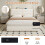 Double Upholstered Bed with Charging Station 14