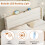 Double Upholstered Bed with Charging Station 15